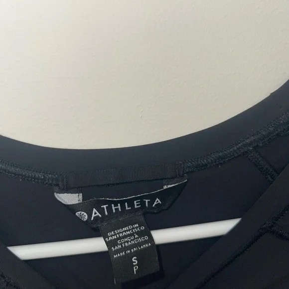 Women’s Athleta Black Long Sleeve Crew Neck Train T-Shirt S - Picture 5 of 6